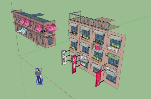 Starting assets for a game set in Kowloon City